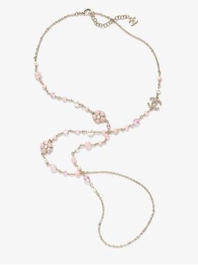 Chanel Cruise 2025/26 Long Necklace Pearl Crystal Gold Tone